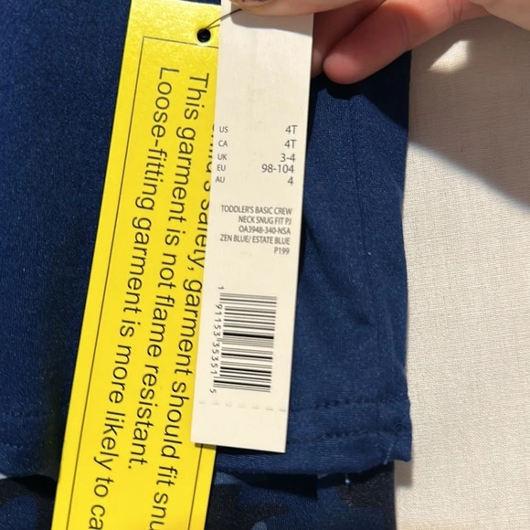 Nwt boys Rae Dunn “Dad’s Little Dude” short sleeve shirt & pants pj set size 4t - Picture 3 of 3